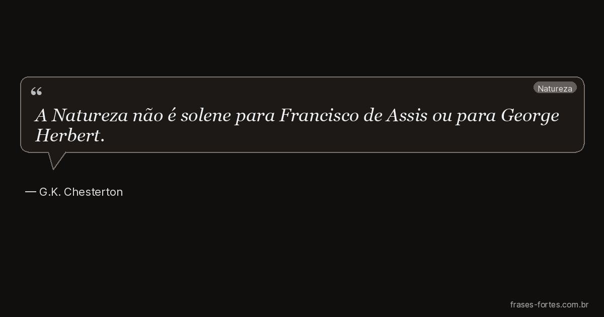 Frase de G.K. Chesterton