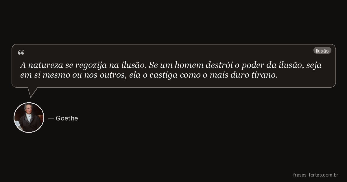 Frase de Goethe
