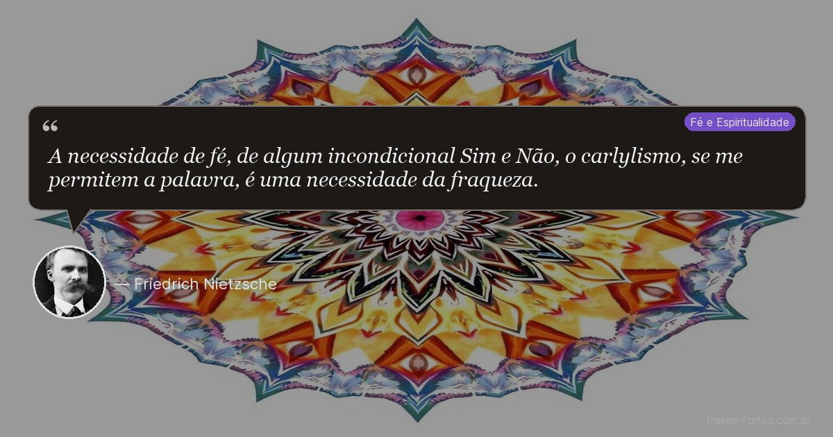 Frase de Friedrich Nietzsche