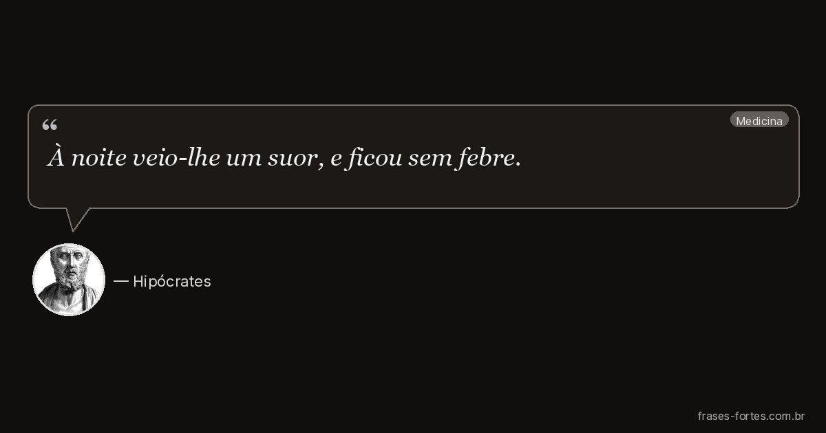 Frase de Hipócrates