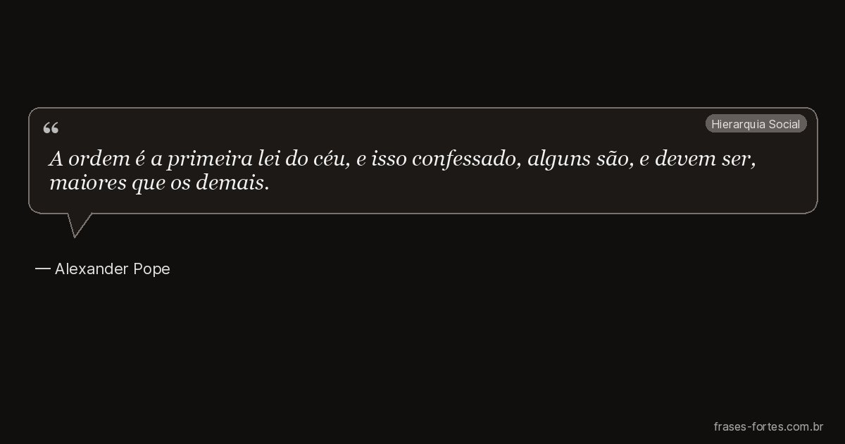 Frase de Alexander Pope