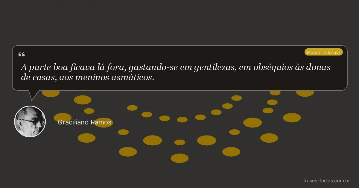 Frase de Graciliano Ramos