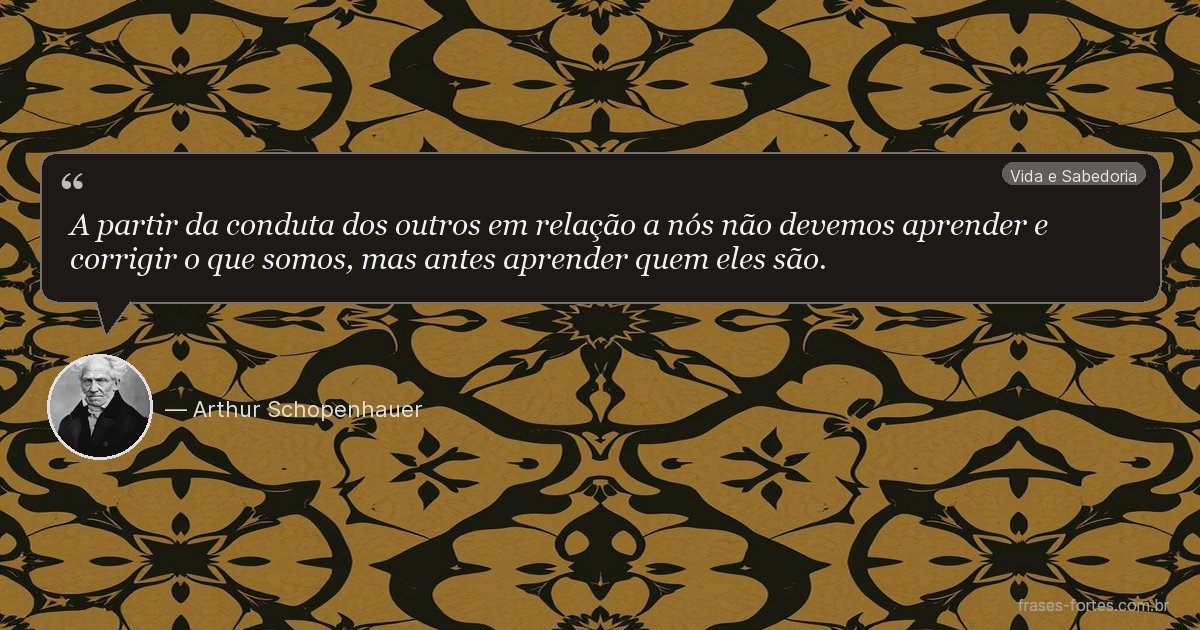 Frase de Arthur Schopenhauer