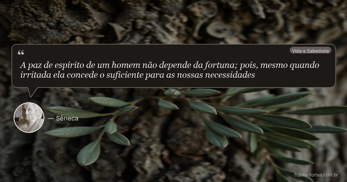 Frase de Sêneca