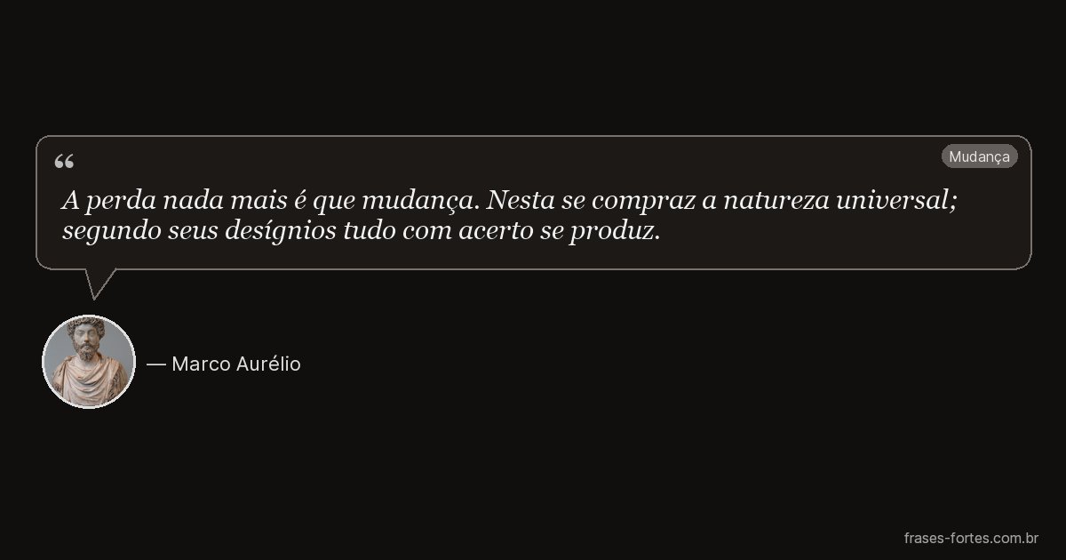 Frase de Marco Aurélio