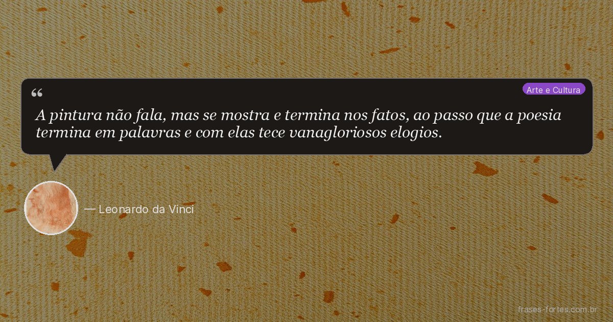 Frase de Leonardo da Vinci