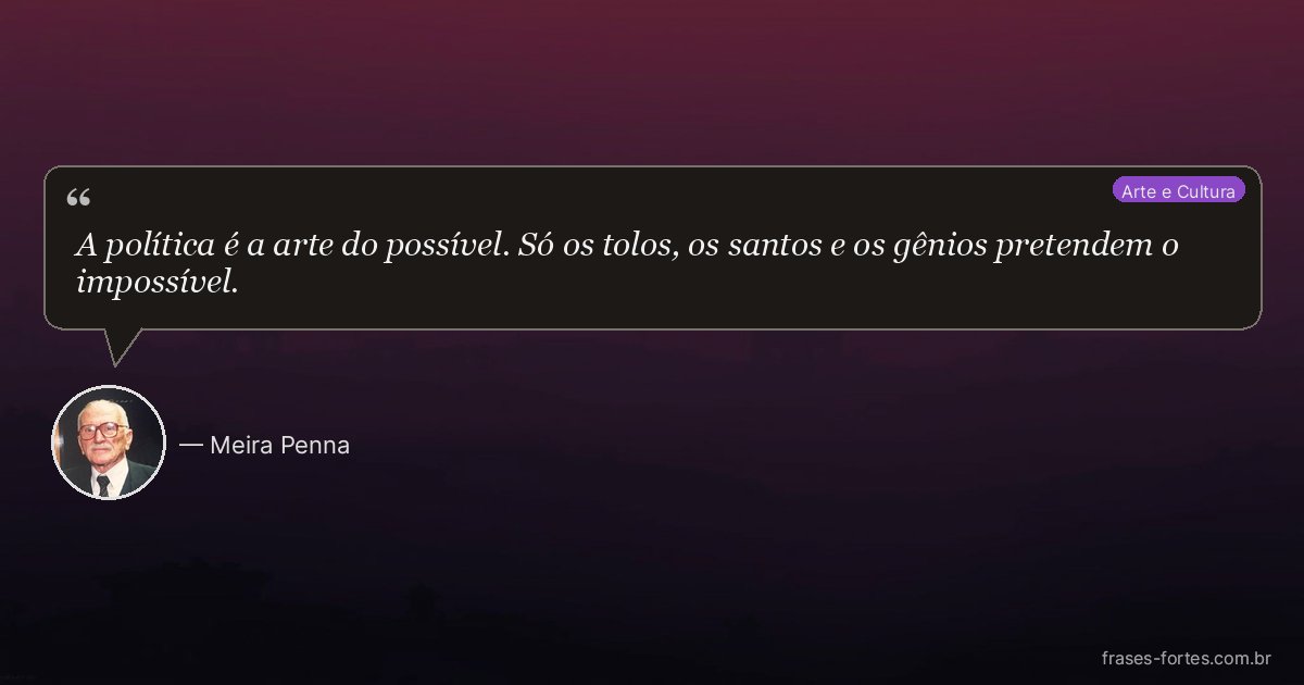 Frase de Meira Penna