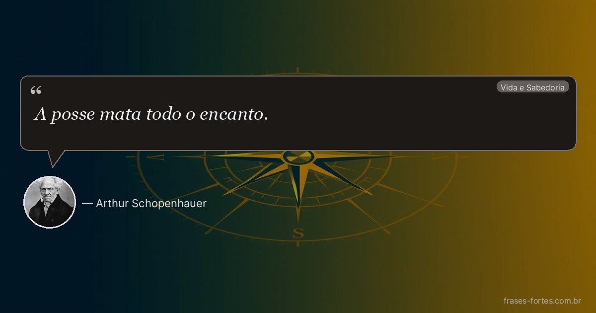 Frase de Arthur Schopenhauer