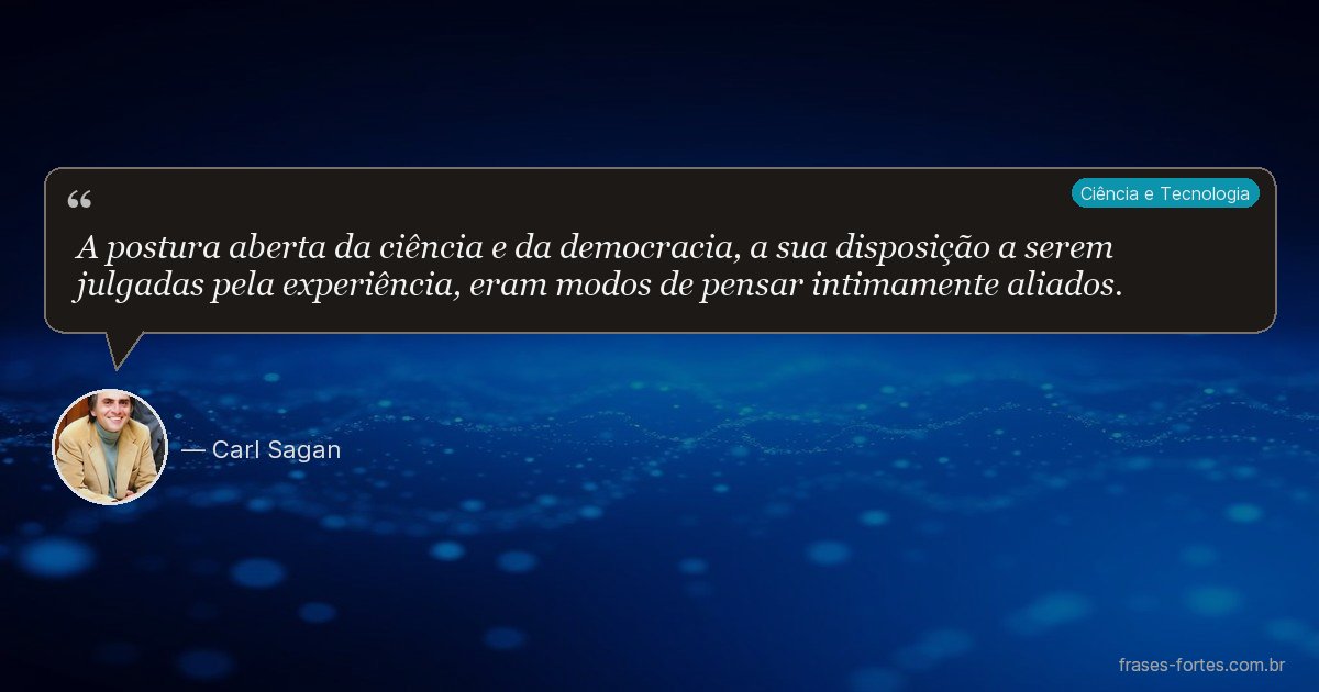 Frase de Carl Sagan