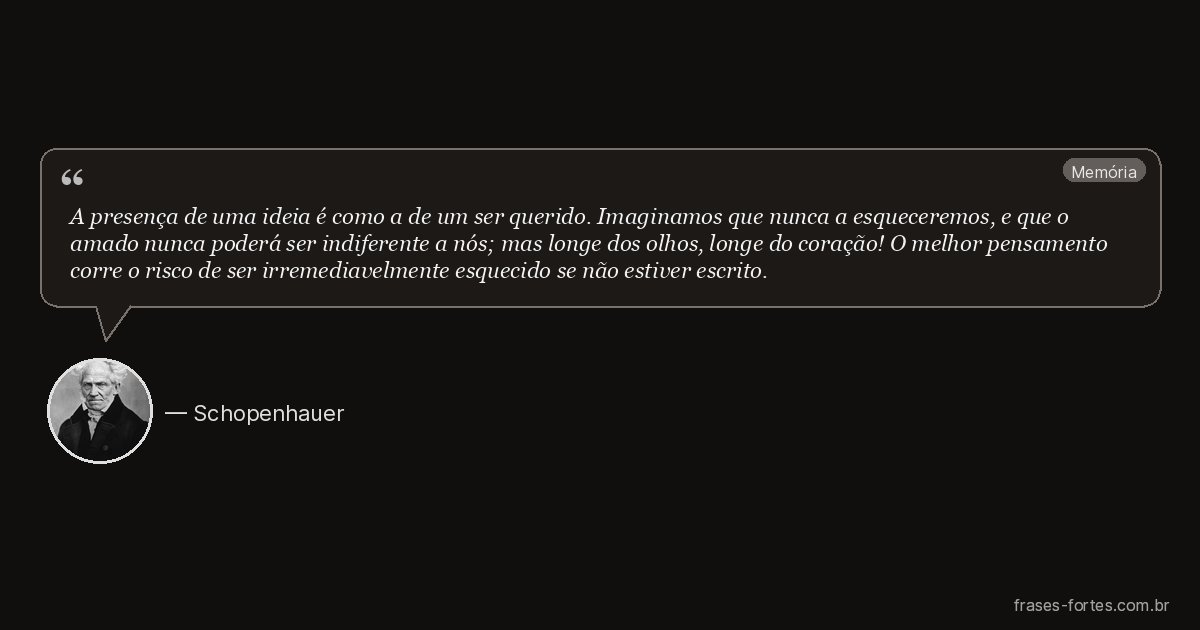 Frase de Schopenhauer