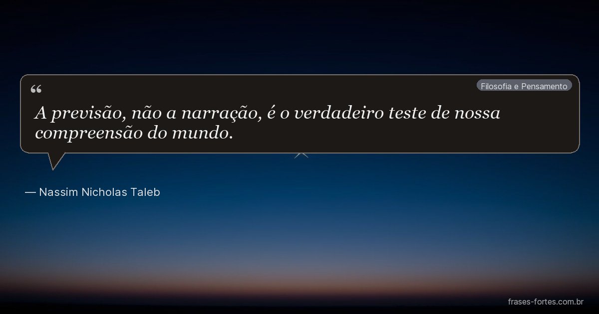 Frase de Nassim Nicholas Taleb