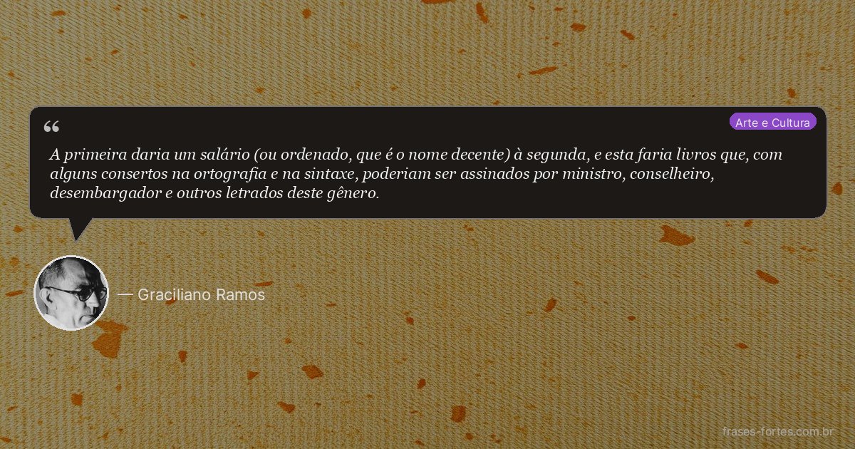 Frase de Graciliano Ramos