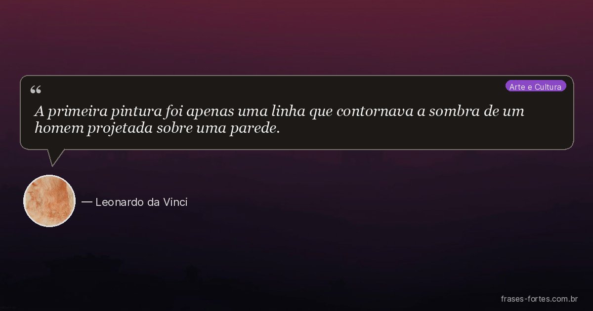 Frase de Leonardo da Vinci