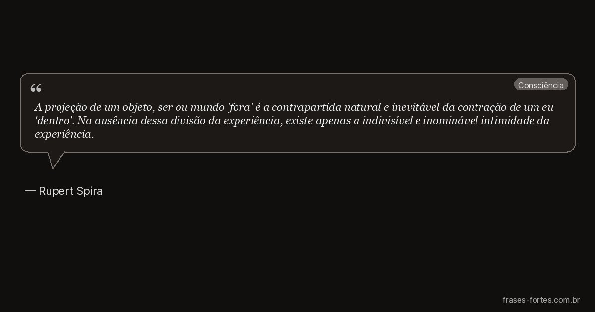 Frase de Rupert Spira