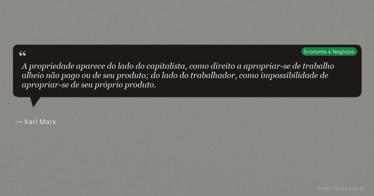 Frase de Karl Marx