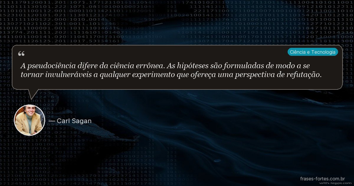 Frase de Carl Sagan