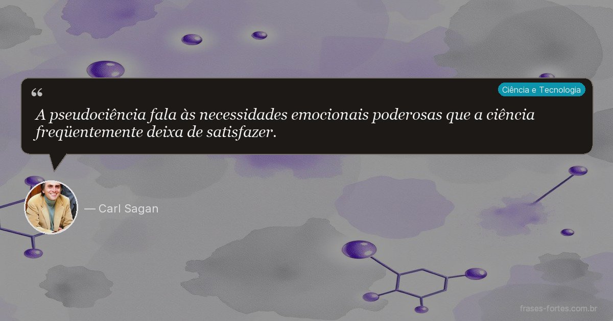 Frase de Carl Sagan