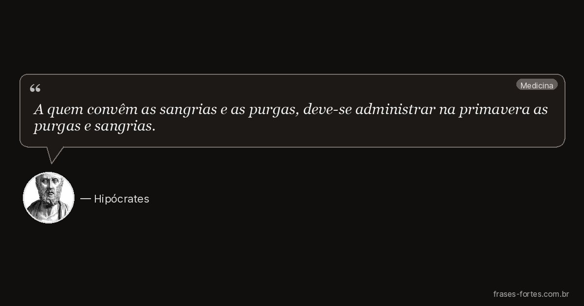 Frase de Hipócrates