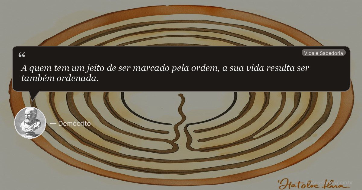 Frase de Demócrito