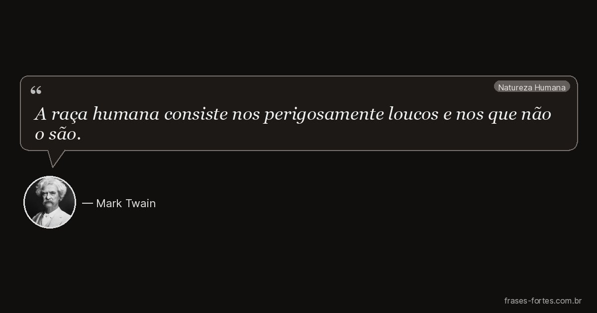 Frase de Mark Twain