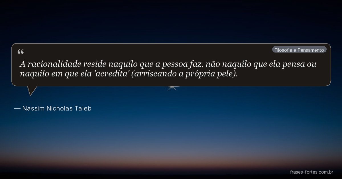 Frase de Nassim Nicholas Taleb