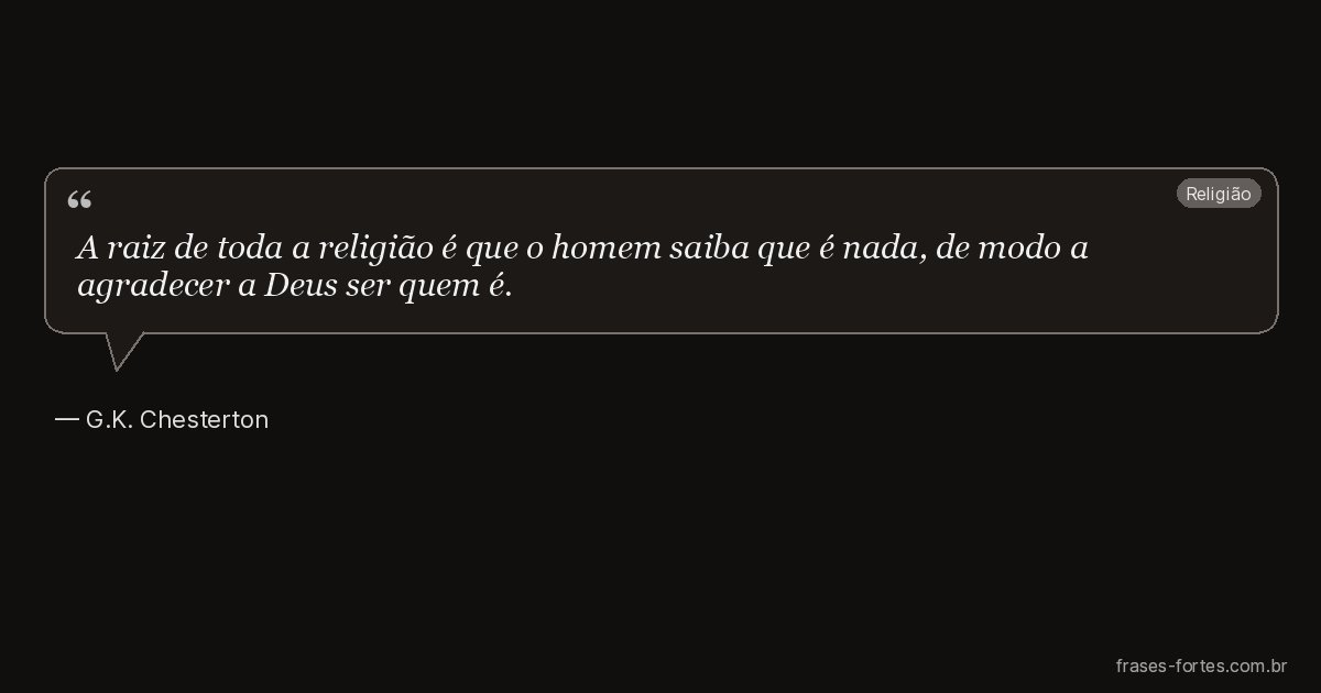 Frase de G.K. Chesterton