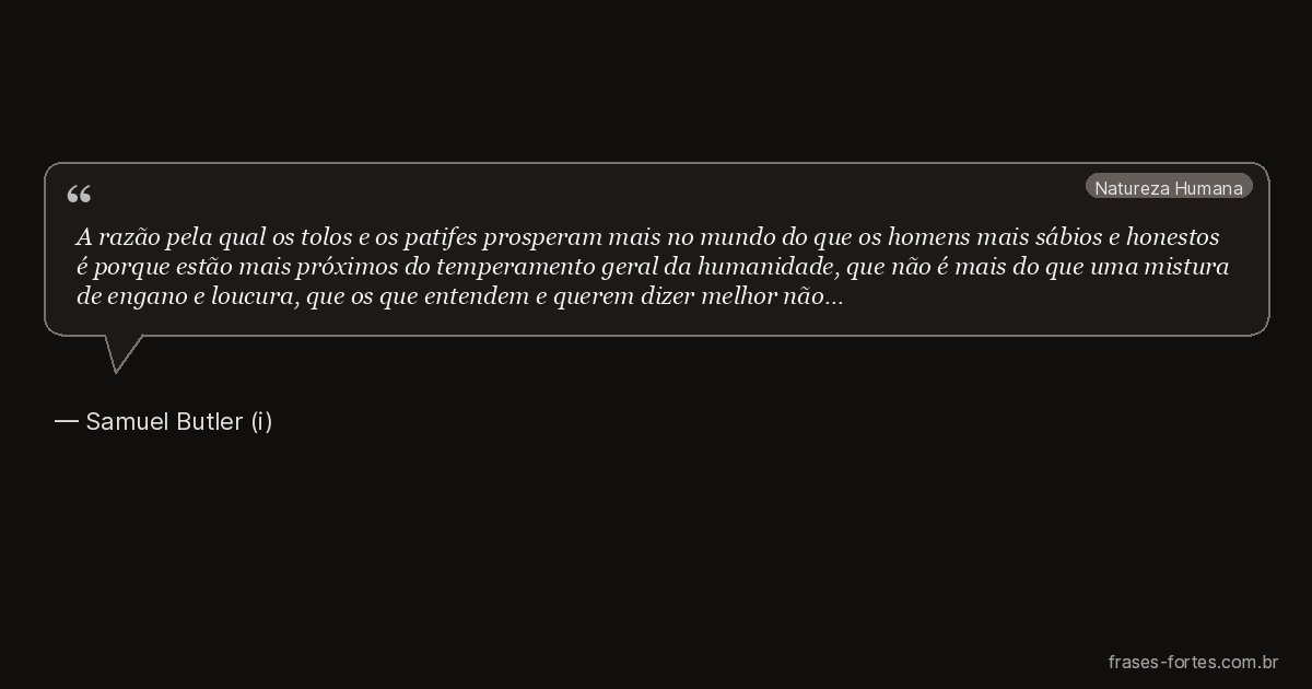 Frase de Samuel Butler (i)