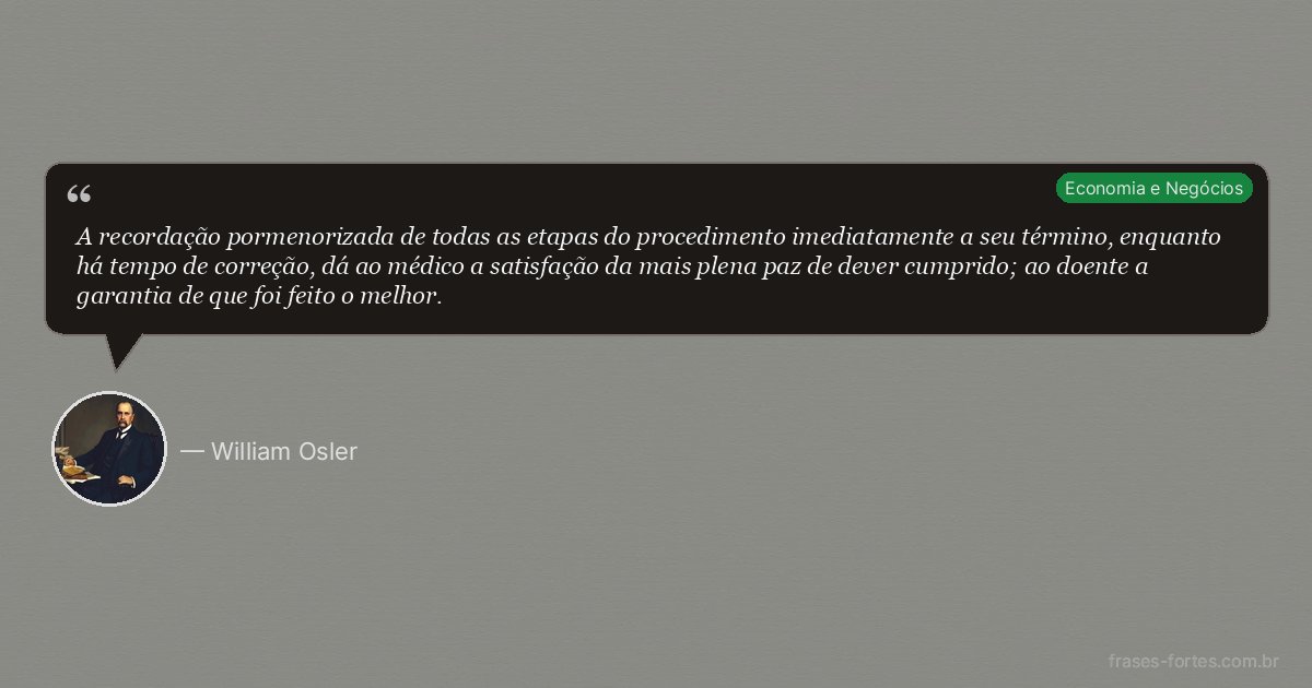 Frase de William Osler