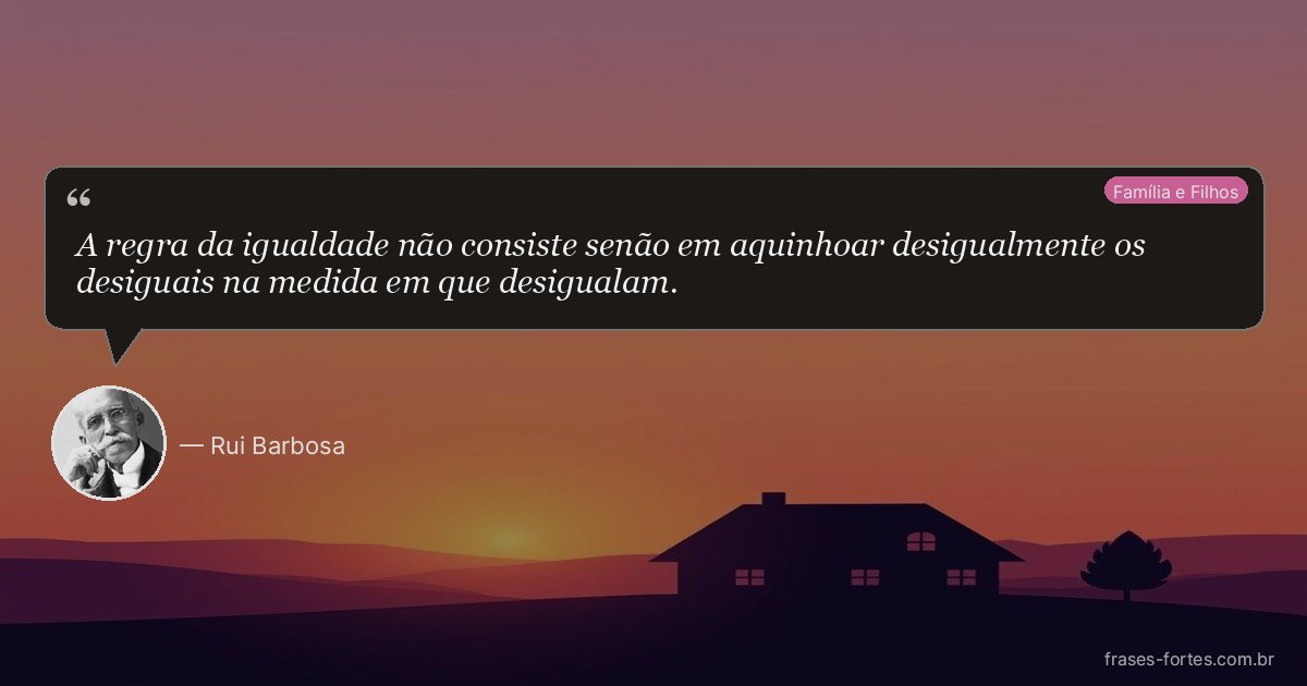 Frase de Rui Barbosa