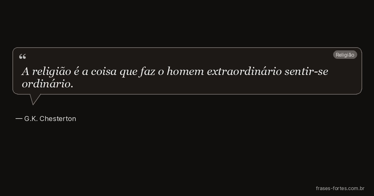 Frase de G.K. Chesterton