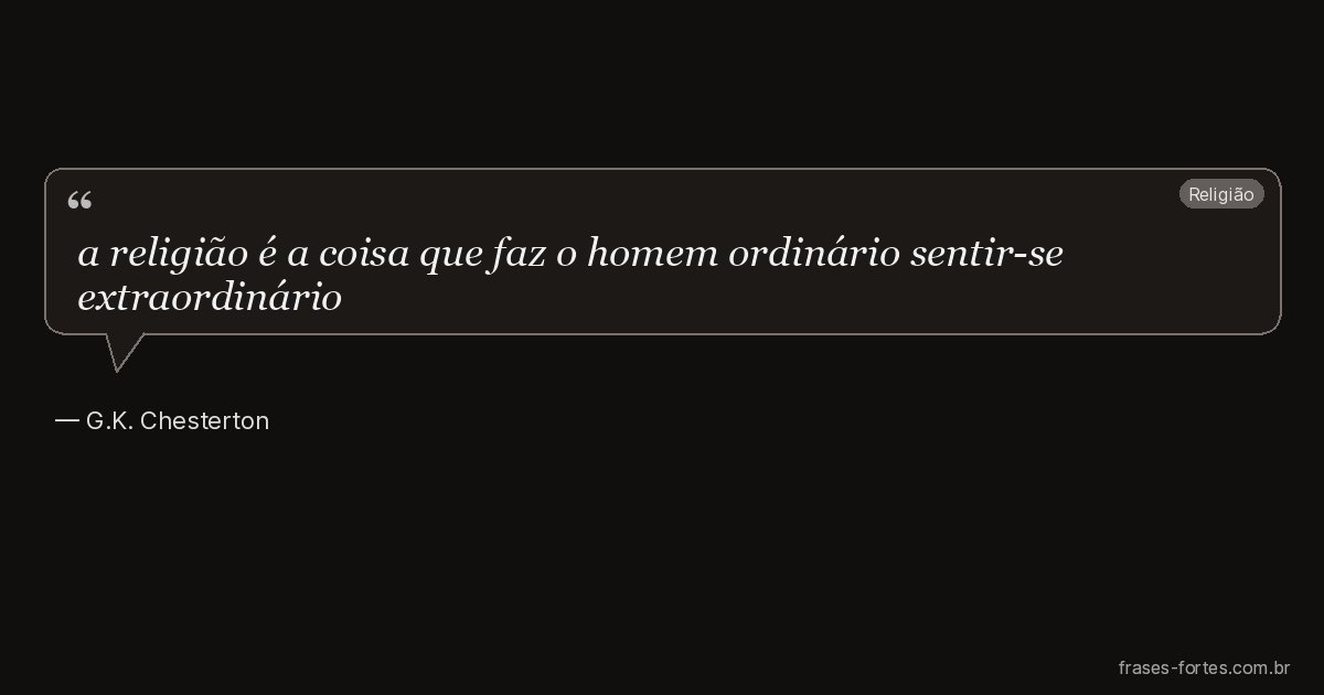 Frase de G.K. Chesterton