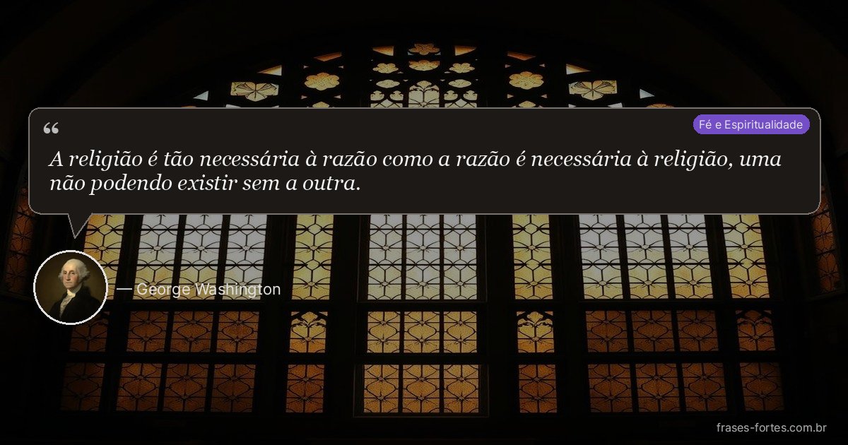 Frase de George Washington