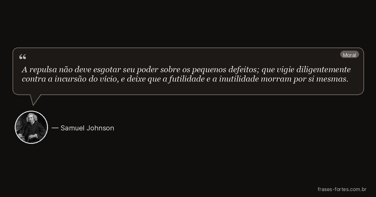 Frase de Samuel Johnson