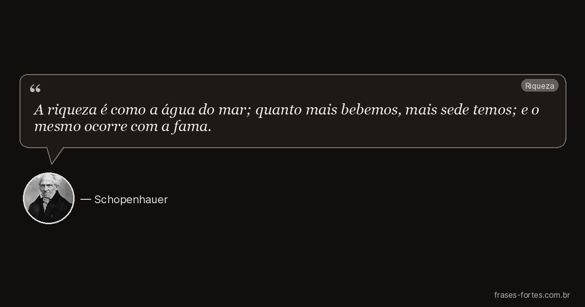Frase de Schopenhauer