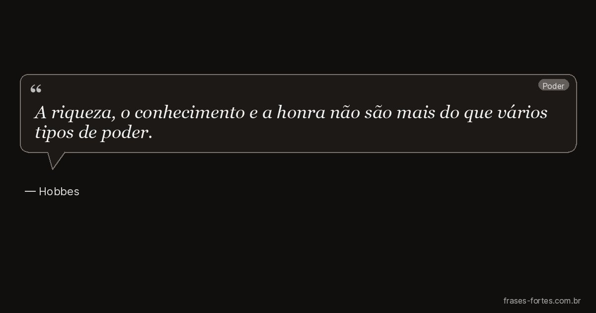 Frase de Hobbes