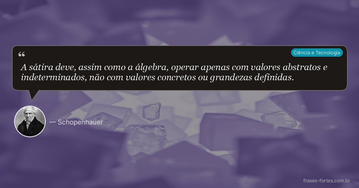 Frase de Schopenhauer