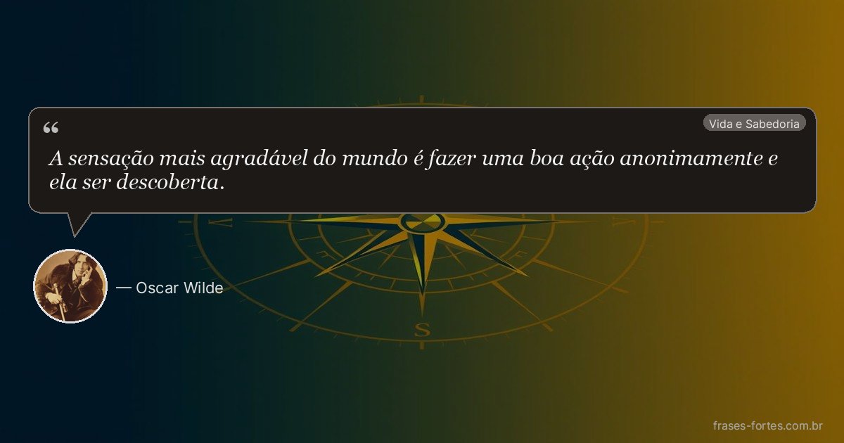 Frase de Oscar Wilde