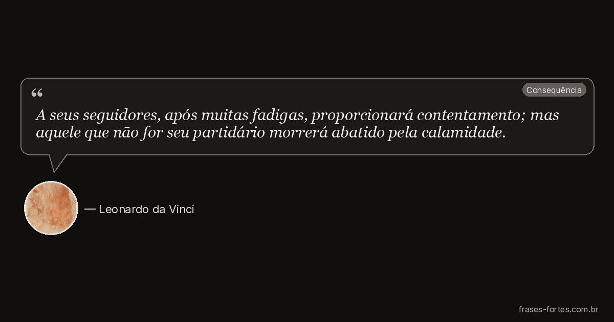 Frase de Leonardo da Vinci