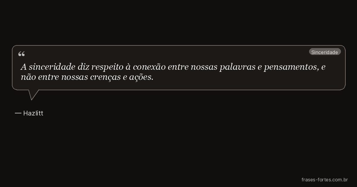 Frase de Hazlitt