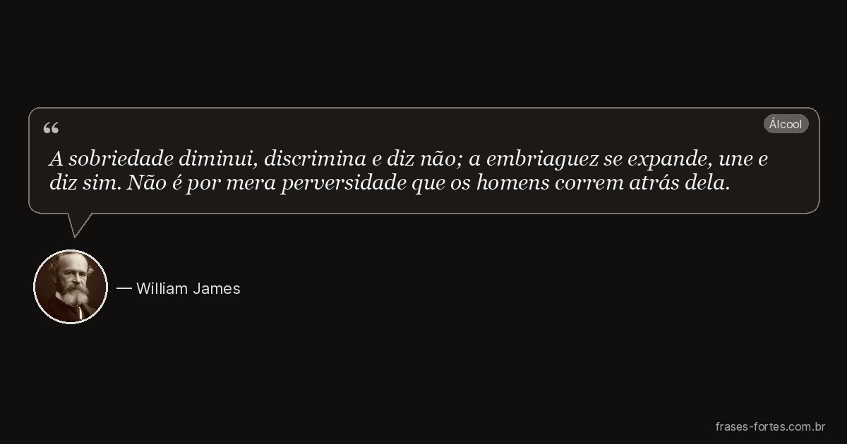 Frase de William James