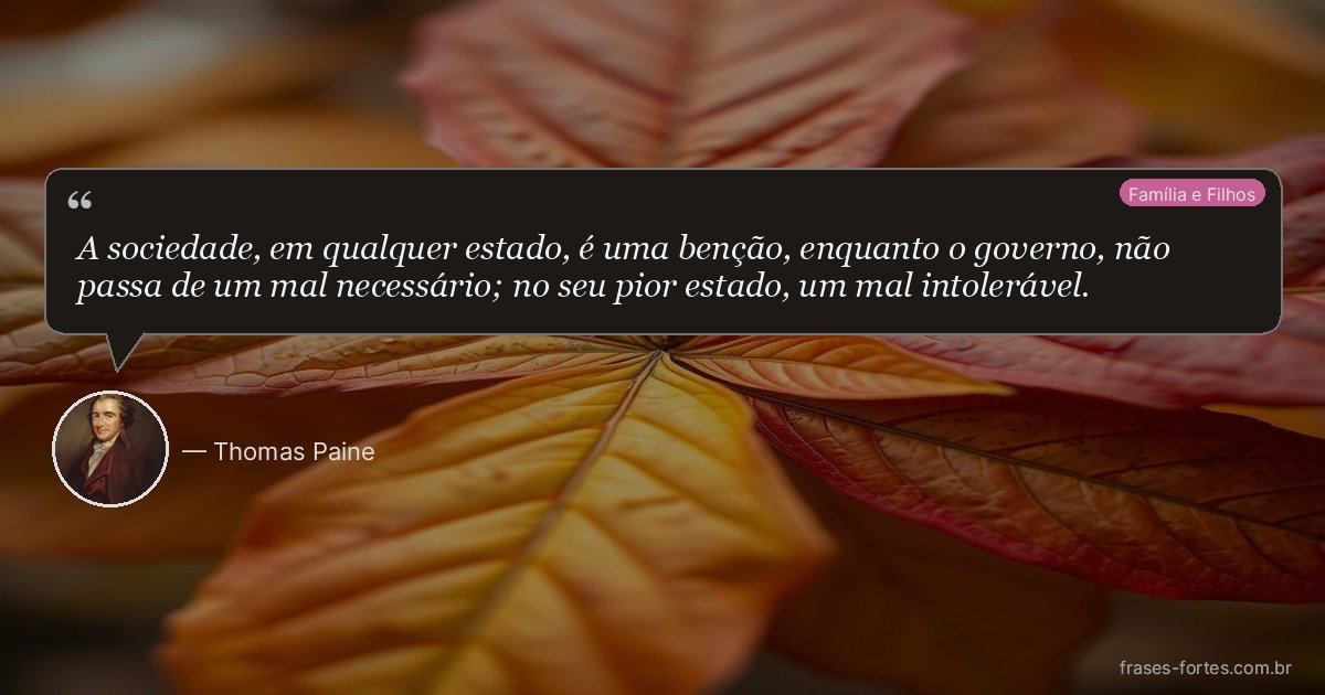 Frase de Thomas Paine