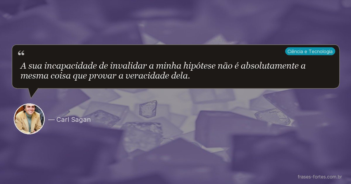 Frase de Carl Sagan