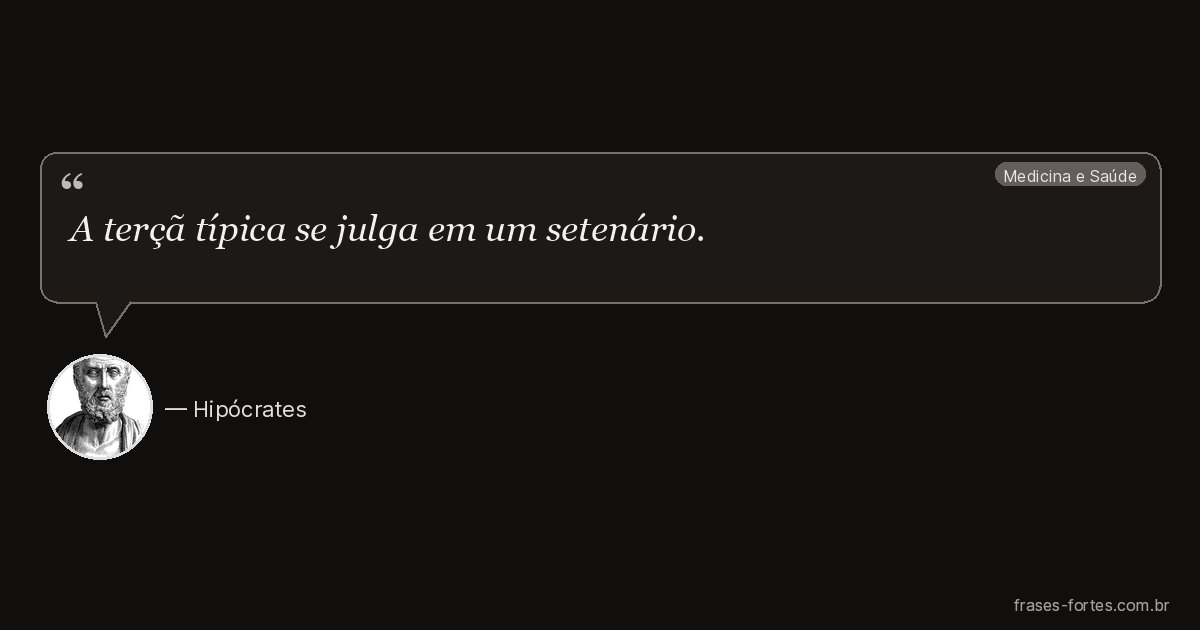 Frase de Hipócrates