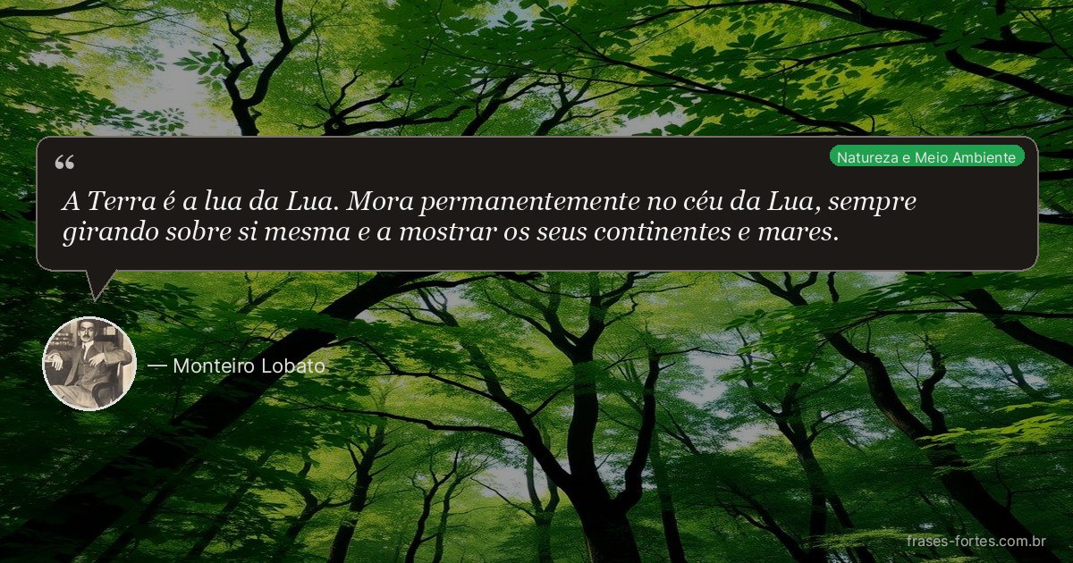 Frase de Monteiro Lobato