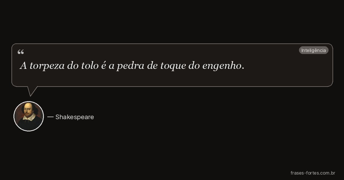 Frase de Shakespeare
