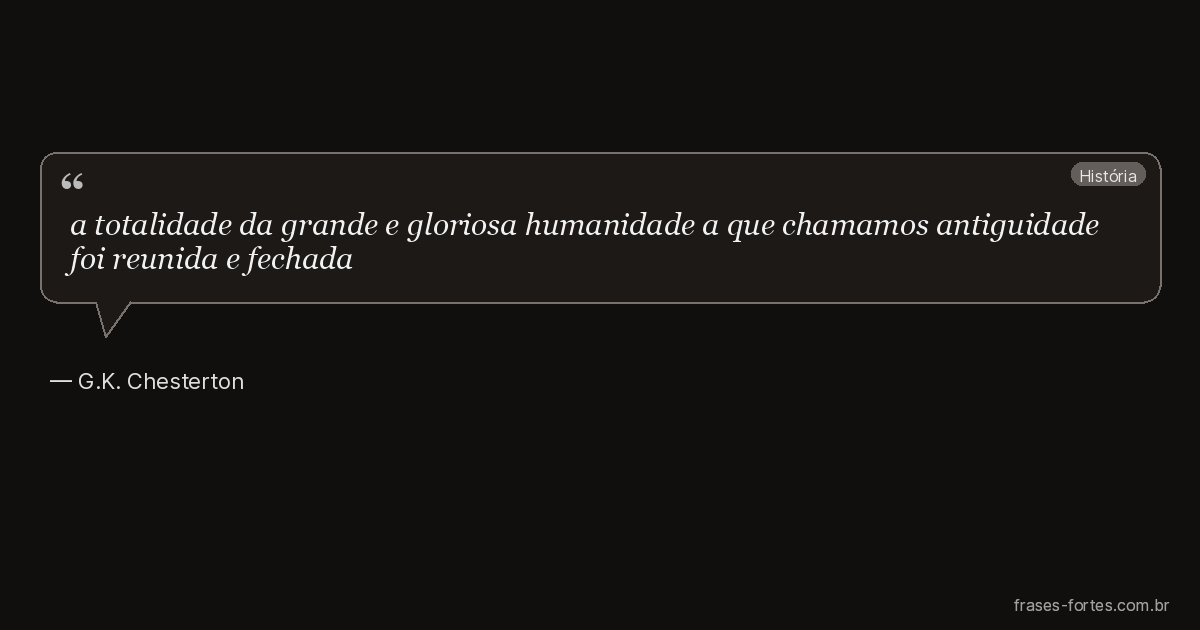 Frase de G.K. Chesterton
