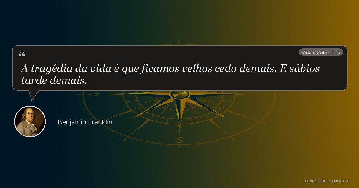 Frase de Benjamin Franklin