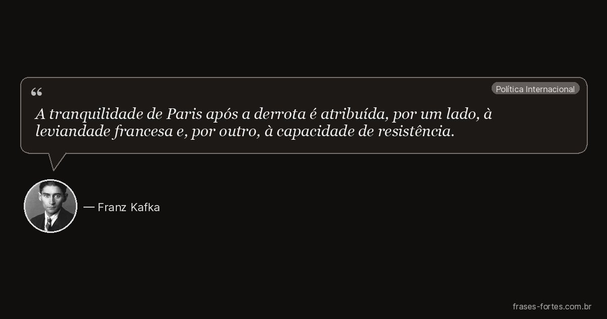 Frase de Franz Kafka