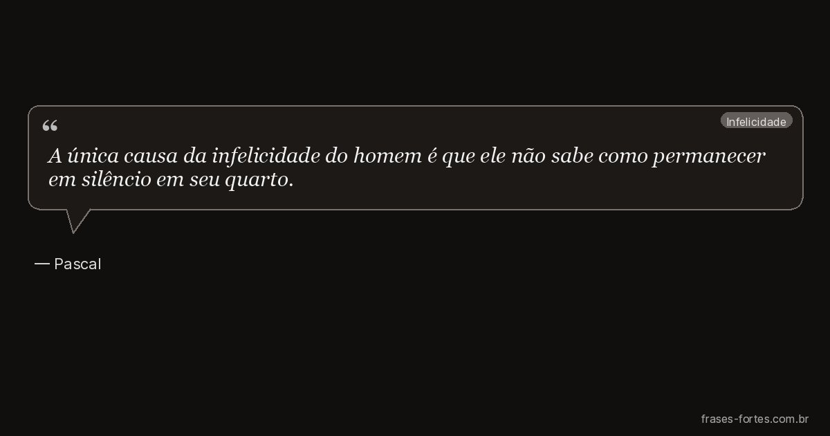 Frase de Pascal