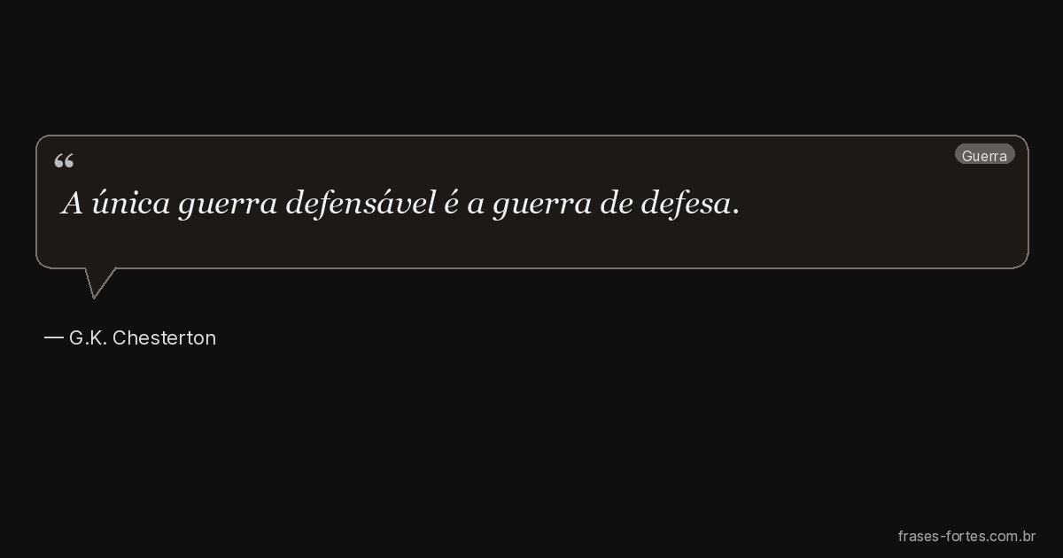 Frase de G.K. Chesterton